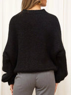 Round Neck Dropped Shoulder Sweater (15)