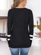 V-neck Raglan Sleeve T-shirt (6)