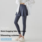 Yoga Culottes High Waist Hip Lift Outer Spring Two-piece photo 2