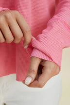 Full Size High-low Dropped Shoulder Long Sleeve Hoodie (7)