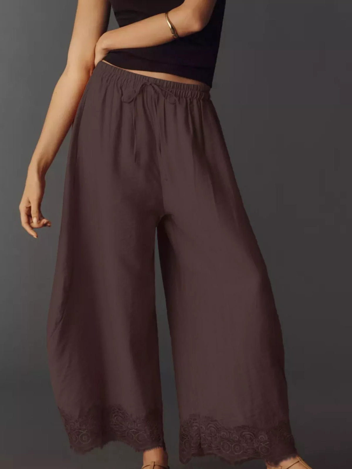 Drawstring Wide Leg Pants (11)