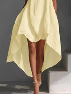 High-low Round Neck Sleeveless Dress (6)