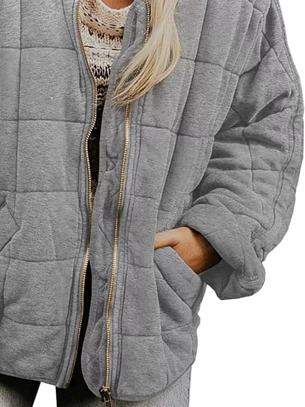 Quilted Zip Up Outerwear (12)