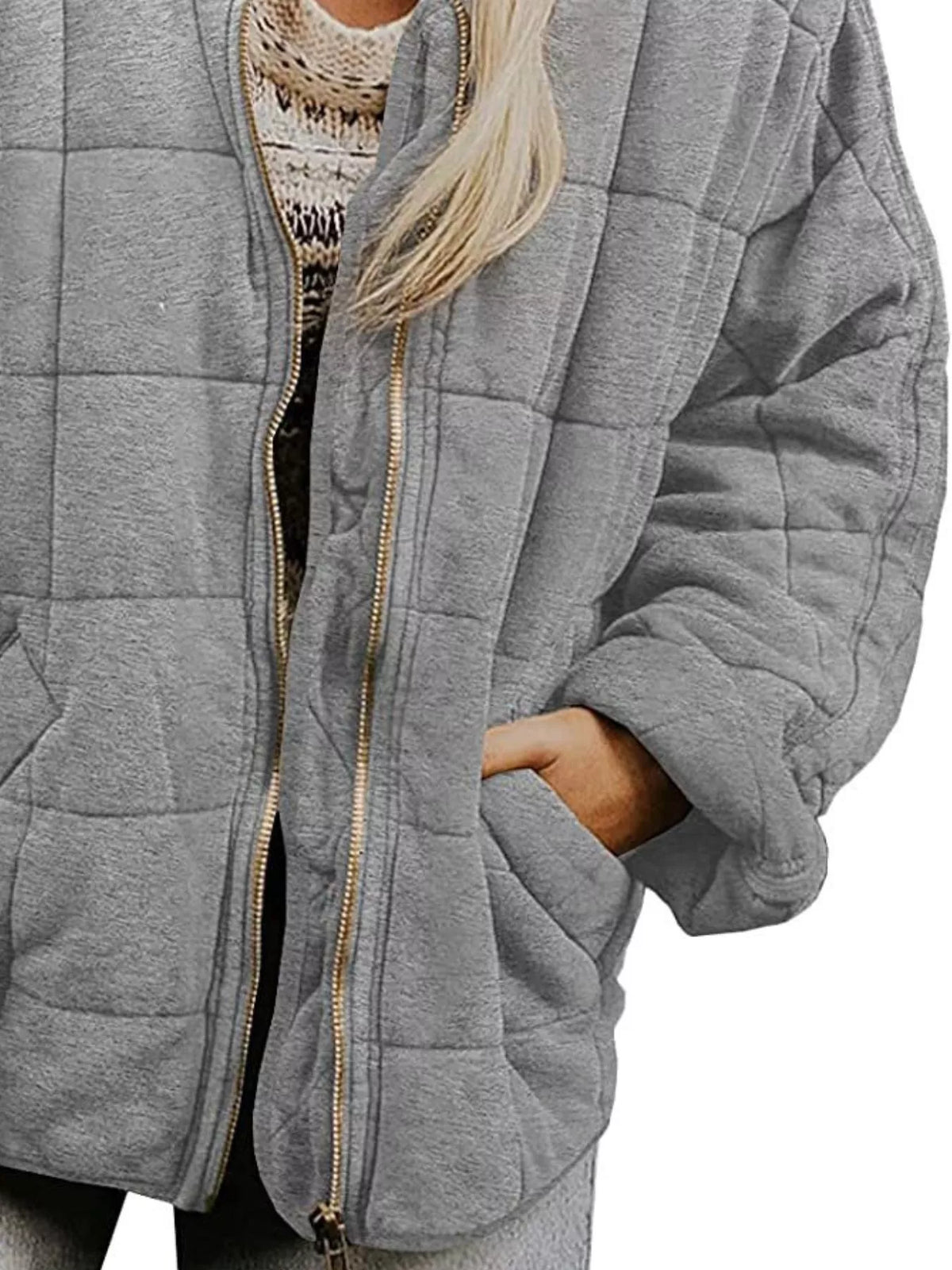 Quilted Zip Up Outerwear (12)