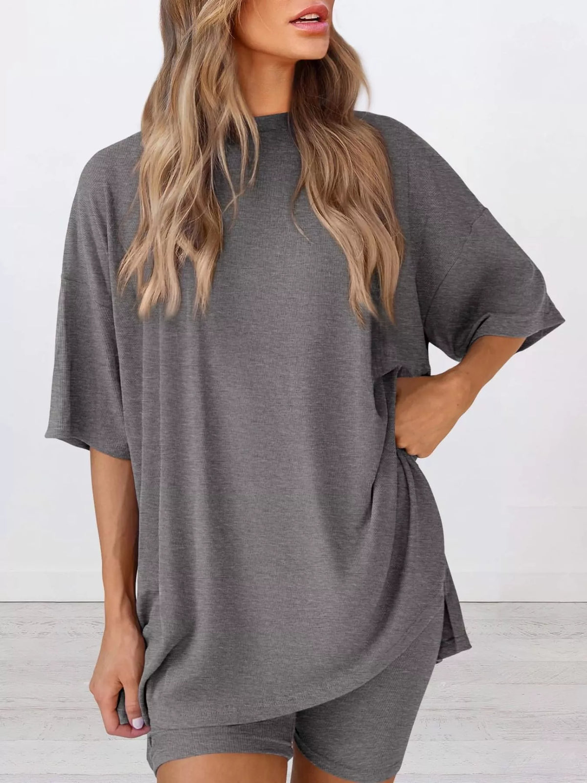 Full Round Neck Two-piece Set (6)