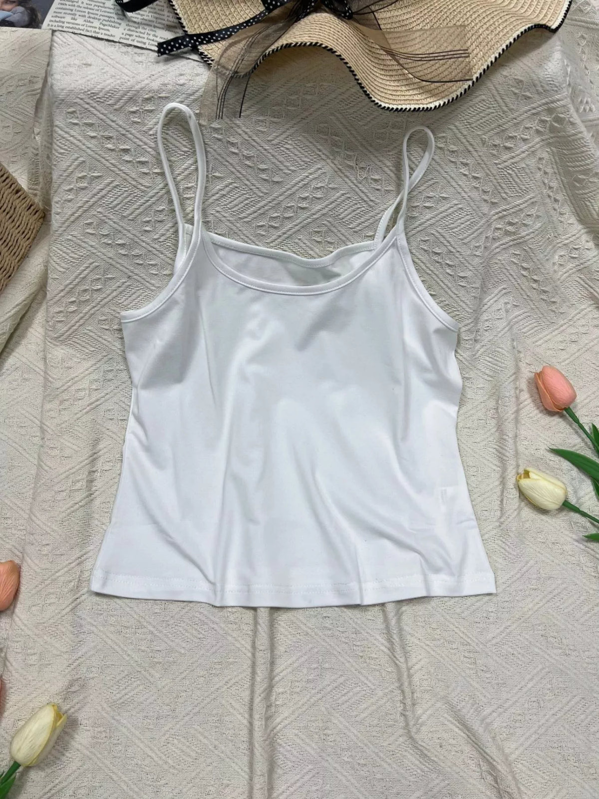 Solid Color Scoop Neck Cami (2)