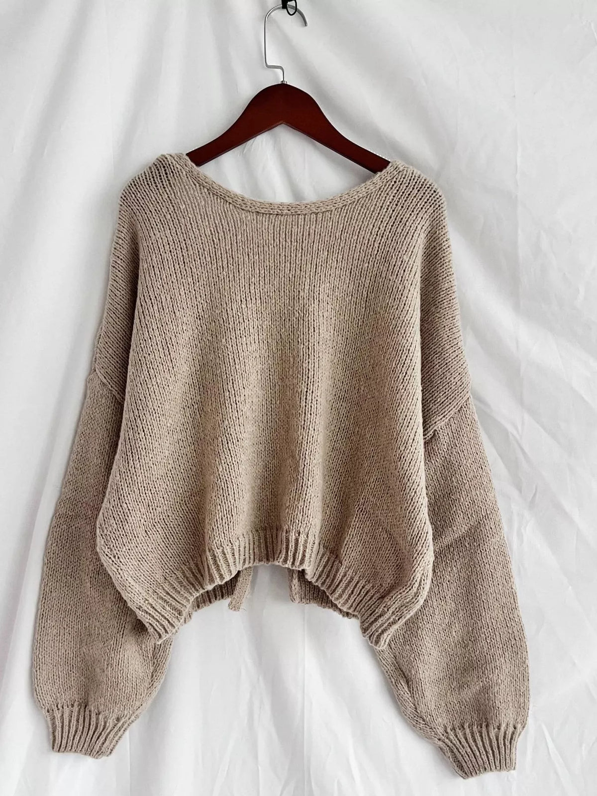 Chunky Knit Tie-front Cardigan (13)