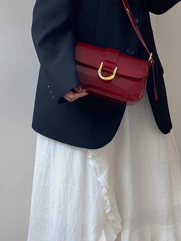 Patent Leather Shiny Bag Retro photo 8