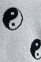 Graphic Mock Neck Dropped Shoulder Sweater (13)