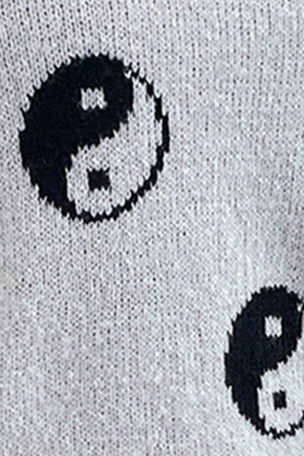 Graphic Mock Neck Dropped Shoulder Sweater (13)