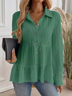 Button-down Long Sleeve Tiered Shirt (17)