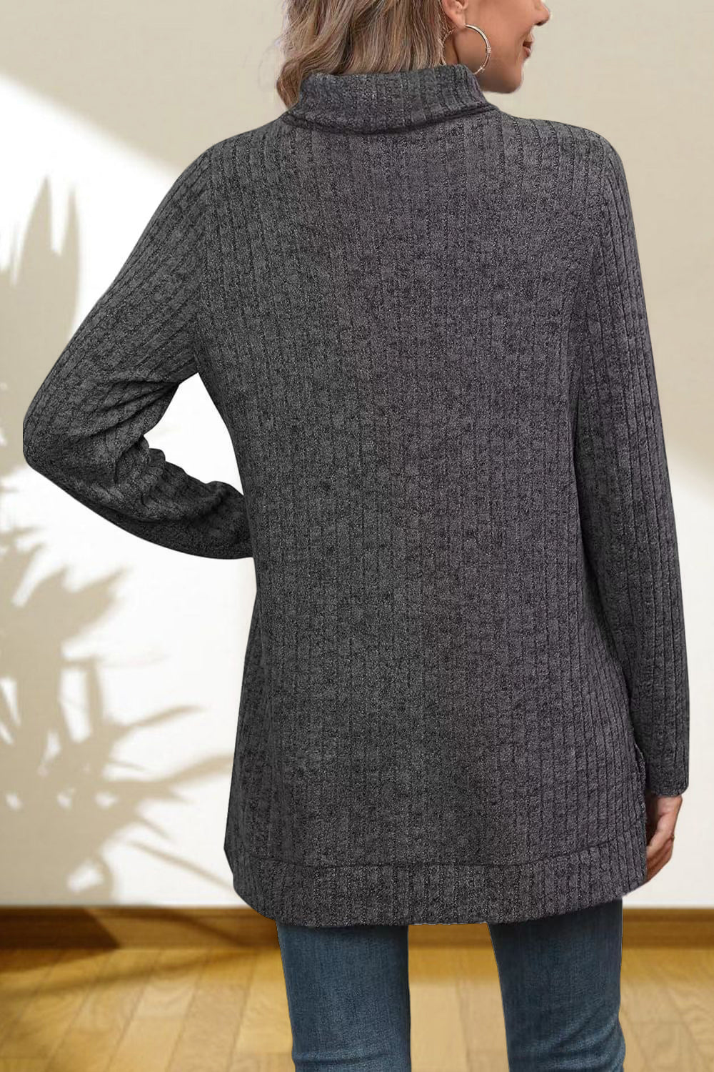 Turtleneck High Low Top (24)