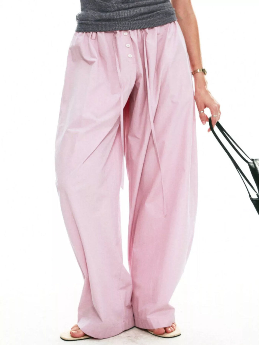 Drawstring Wide-leg Pants (8)