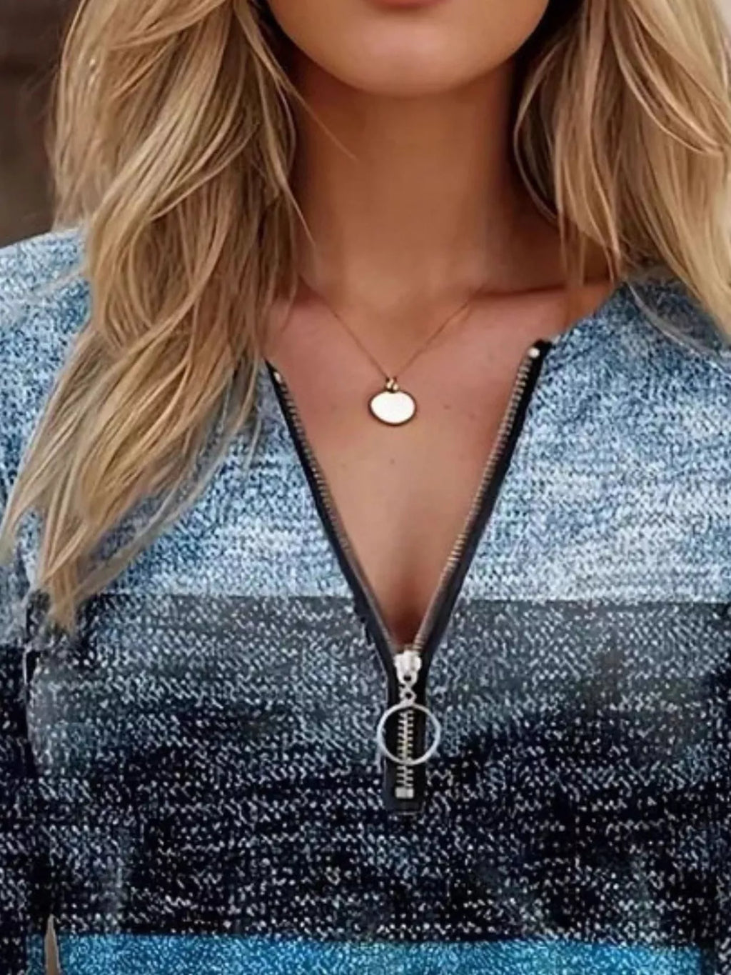 Quarter Zip Block Top (6)