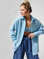 Textured Collared Neck Long Sleeve Shirt (13)