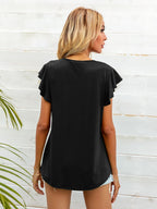 Round Neck Butterfly Sleeve Top (13)