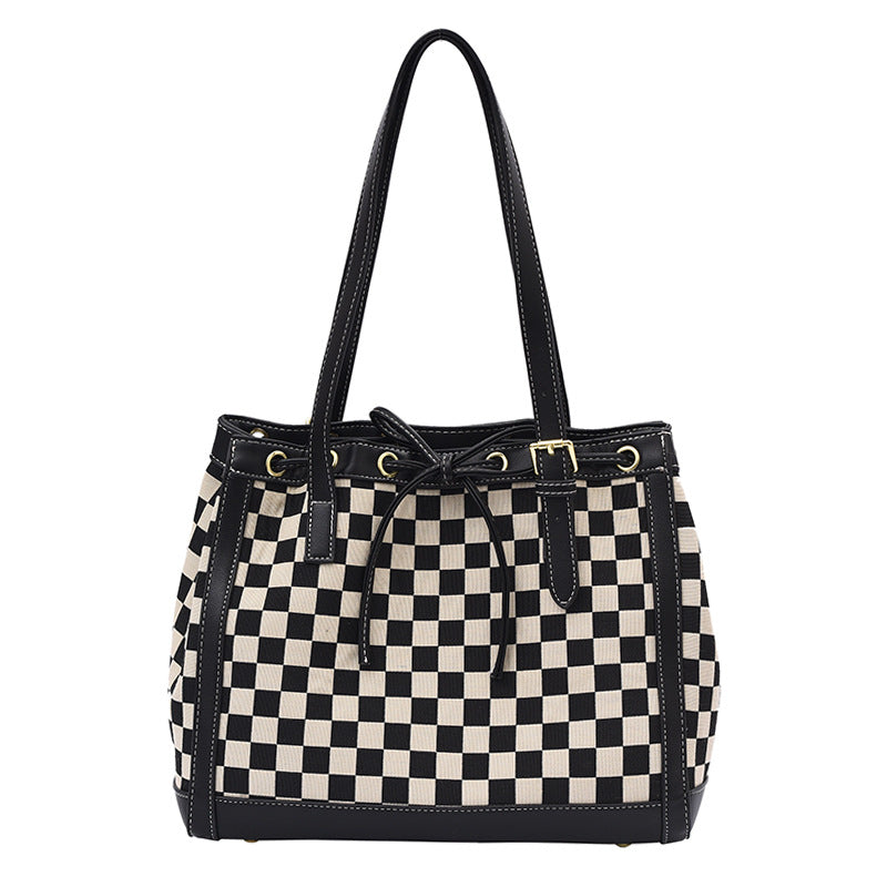 Contrast Tote Bag Checkerboard variant CJNS135567801AZ