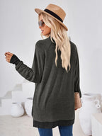 Contrast Mock Neck Long Sleeve T-shirt (31)