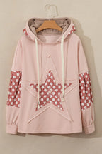 Drawstring Star Long Sleeve Hoodie (6)