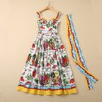 Keel Body Shaping Fruit Vegetable Sling Dress variant CJLY202220001AZ|CJLY202220002BY|CJLY202220003CX|CJLY202220004DW