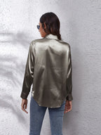 Button Up Collared Neck Long Sleeve Shirt (6)