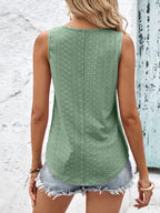Eyelet Wide Strap Tank (9)