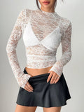 Elegant Floral Lace Long Sleeve Top (2)