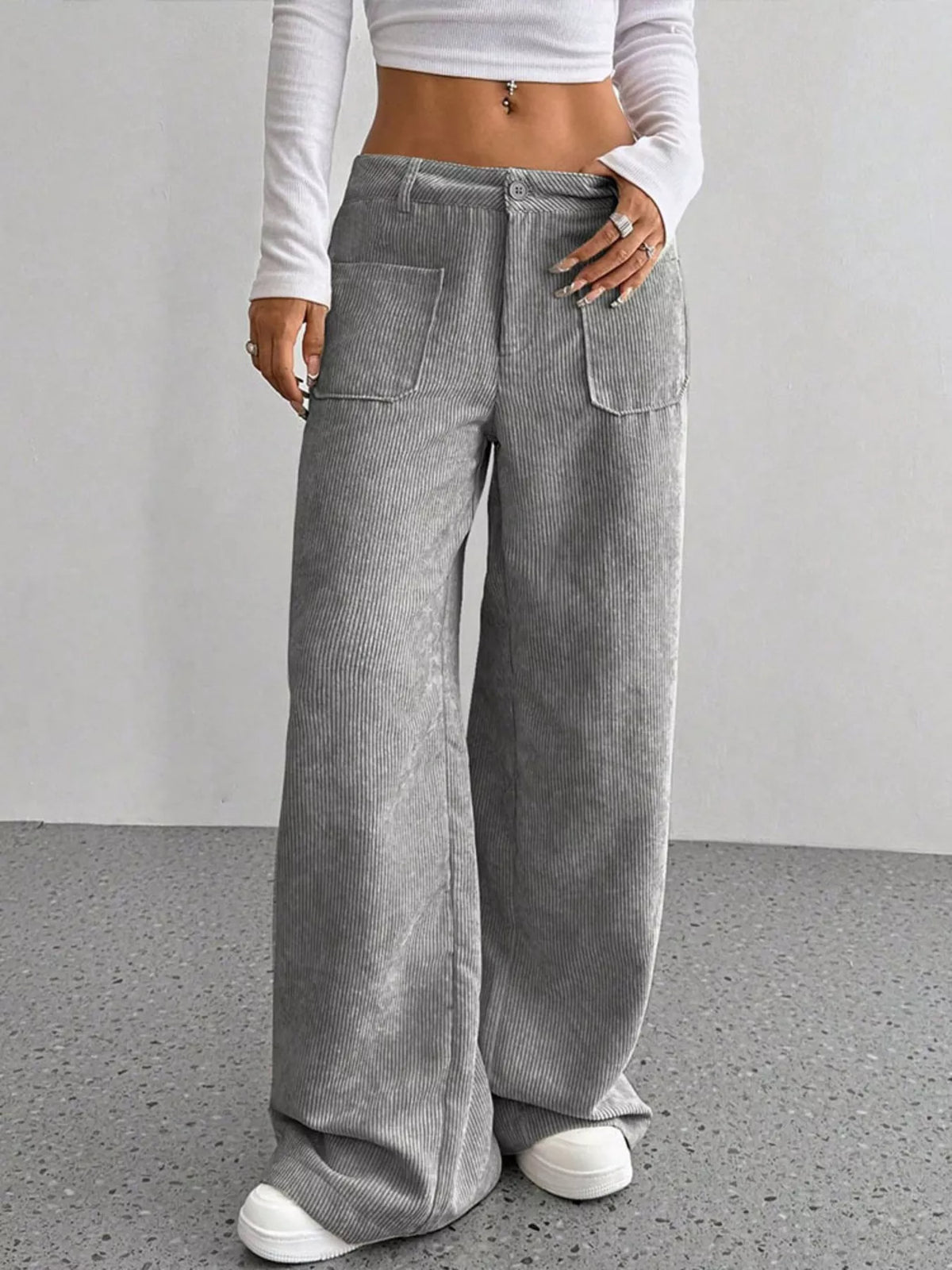 Wide Leg Corduroy Pants (20)
