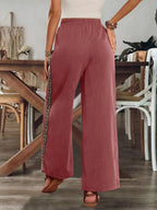 Bohemian Wide Leg Embroidered Side Stripe Pants (17)