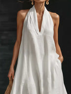 Full Size Halter Neck Sleeveless Maxi Dress Plus (4)