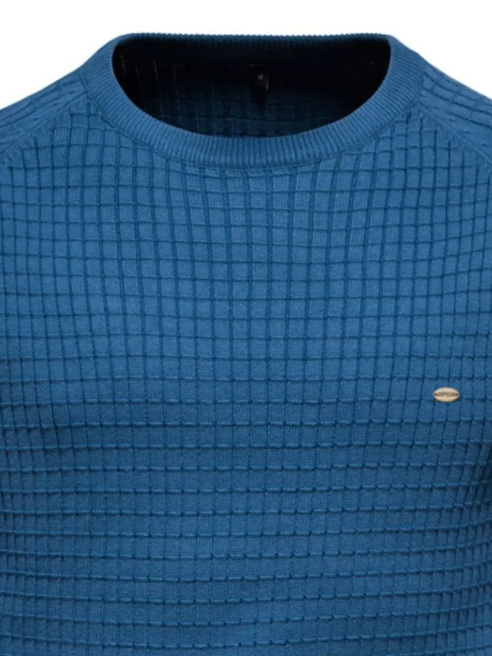 Texture Round Neck Long Sleeve Sweater (4)