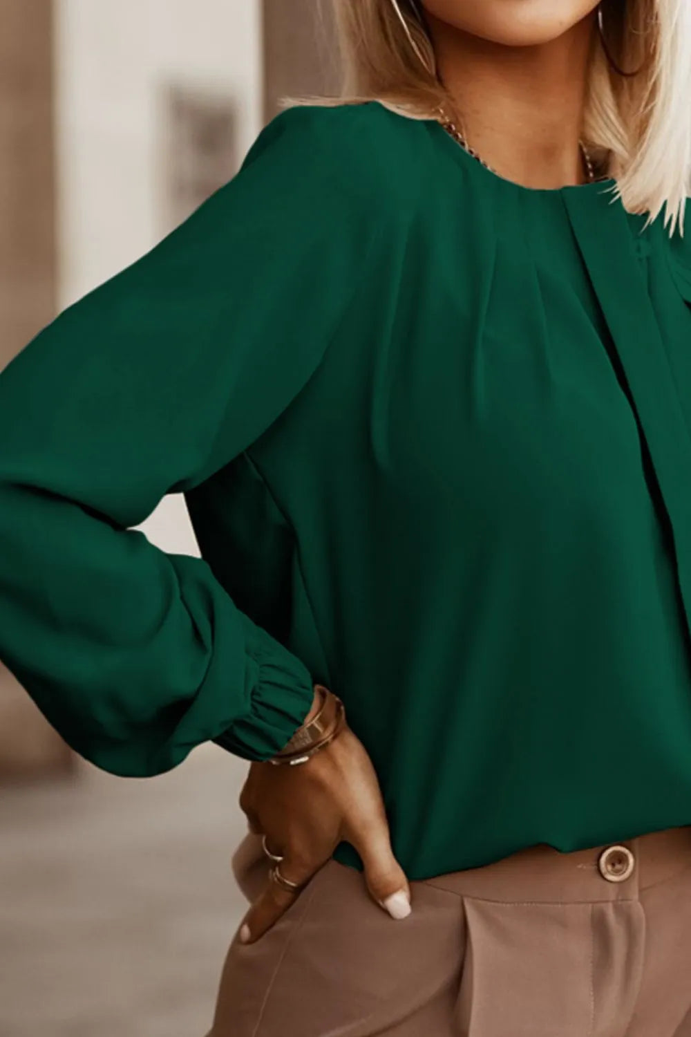 Button Up Round Neck Long Sleeve Shirt (23)