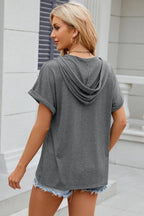 Hooded Short Sleeve T-shirt (12)