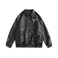 Leather Jacket Lapel Loose Retro Top variant CJFP161857901AZ|CJFP161857902BY|CJFP161857903CX