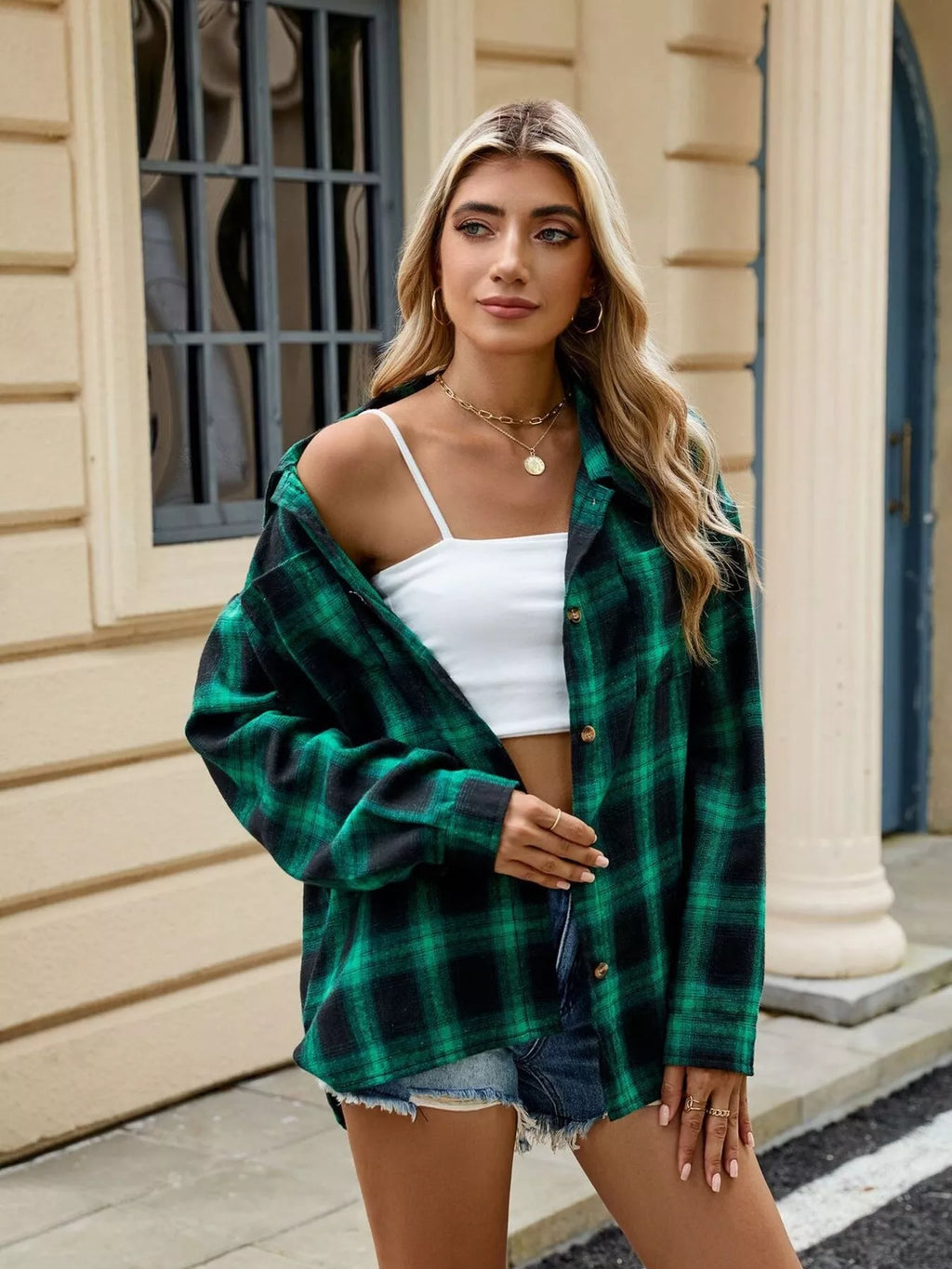 Plaid Button Up Shirt (22)