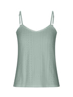 Eyelet Lace Detail V-neck Cami (7)