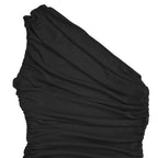 One-shoulder Ruched Bodycon Maxi Dress (5)