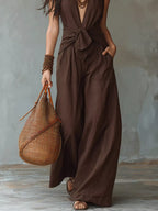 Backless Halter Neck Wide Leg Jumpsuit (4)
