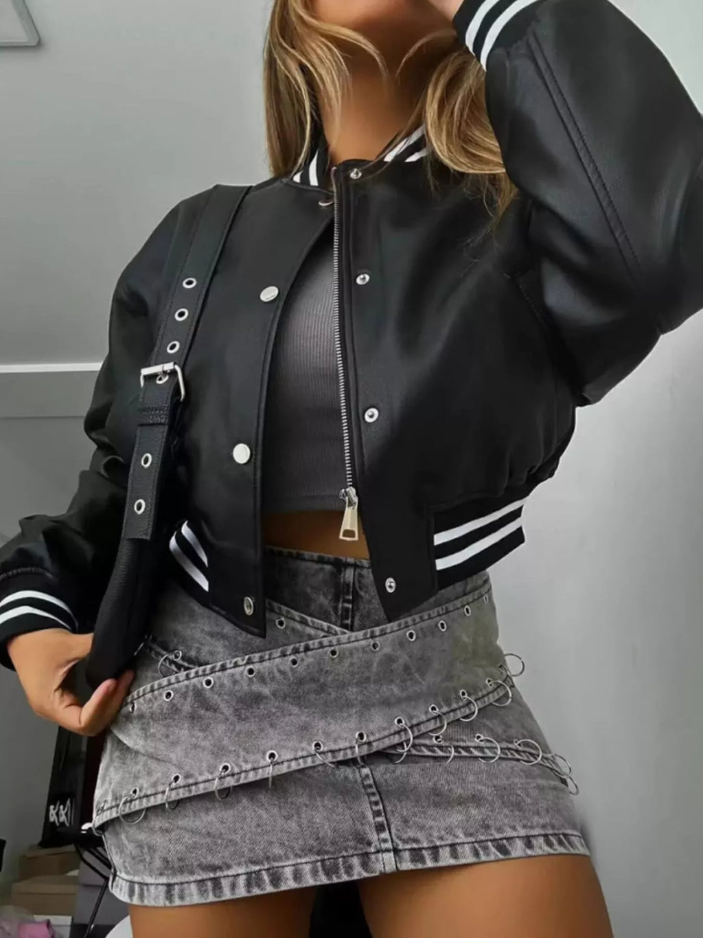 Snap Down Long Sleeve Jacket (6)