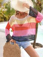 Block Openwork Boat Neck Cover Up (6)