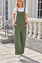 Square Neck Wide Strap Overalls Pockets (9)