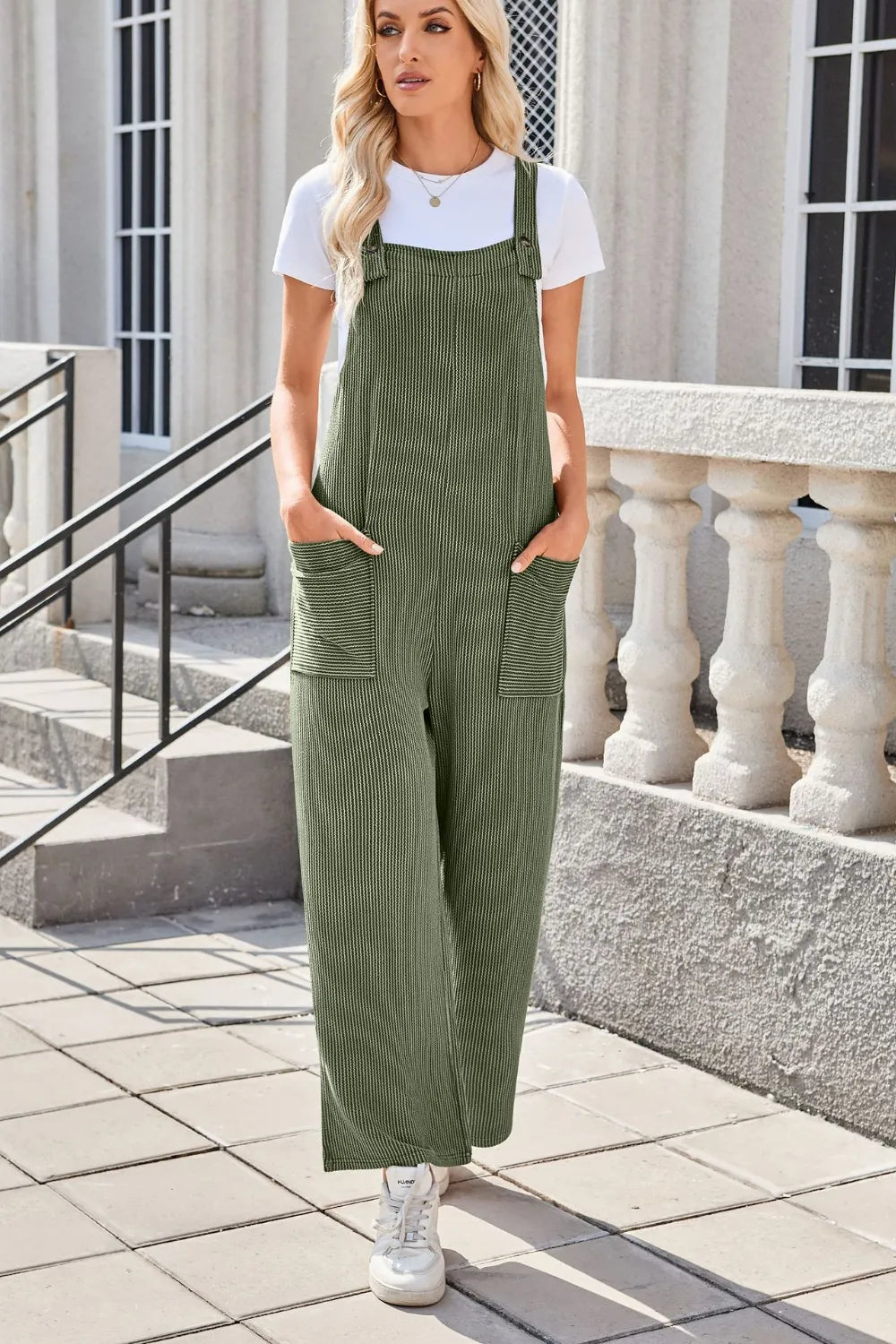 Square Neck Wide Strap Overalls Pockets (9)