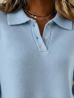 Full Size Button Detail Drop Shoulder Sweater Plus (5)