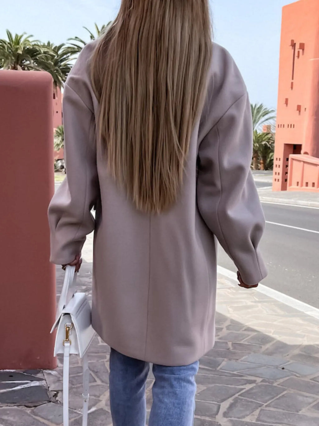 Full Size Double-breasted Wool Coat Plus (15)