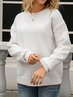 Bow-back Round Neck Sweater (15)