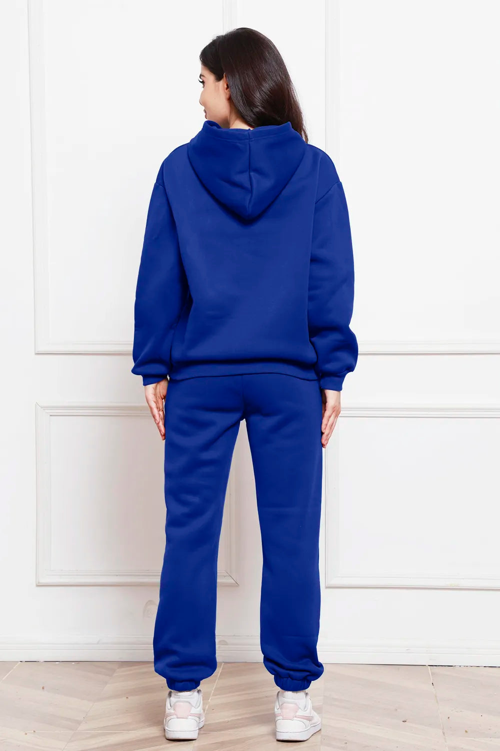 Drop Shoulder Long Sleeve Hoodie Pants Set (9)