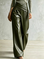 Criss-cross Wide Leg Pants (2)