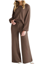 Round Neck Long Sleeve Top Pants Set (2)