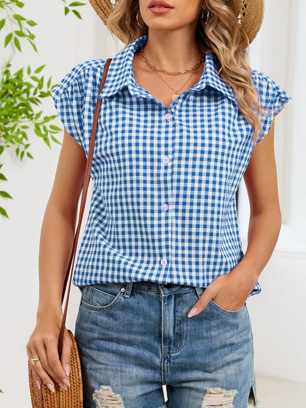 Gingham Button-down Shirt (12)