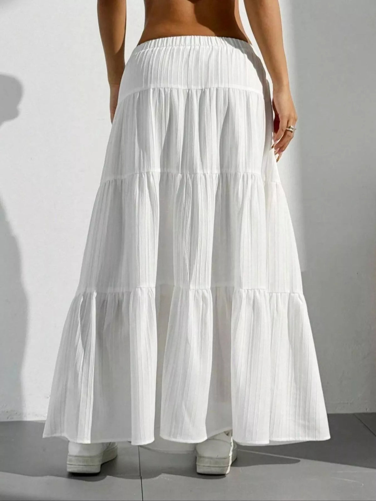 Flowy Tiered Maxi Skirt (4)